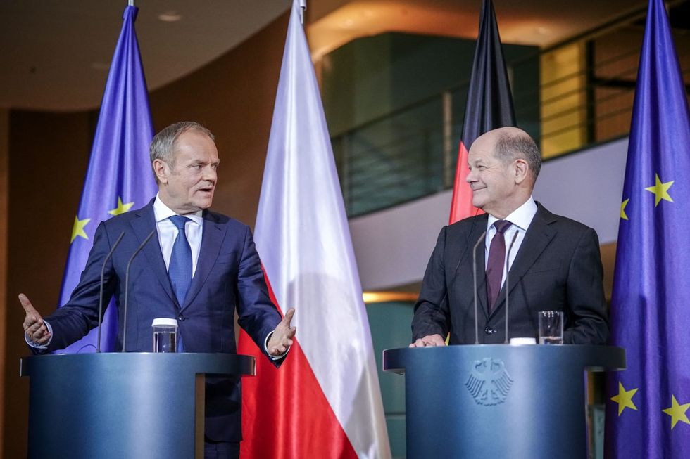 scholz warns against playing with europes security after trump jibes