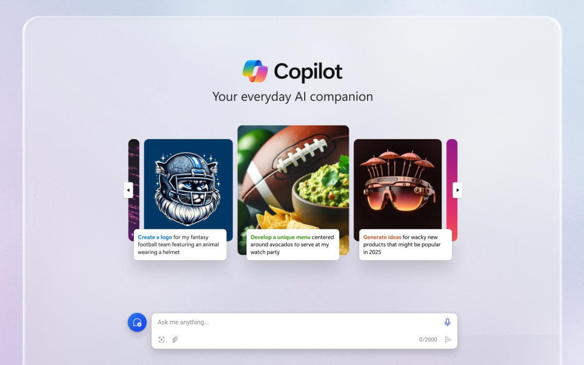 microsoft redesigns copilot for the web and mobile
