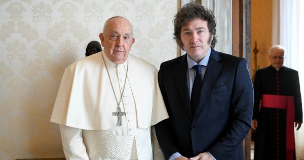 milei says he has built a positive bond with pope francis mercopress
