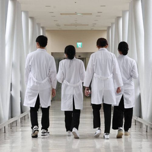 south korea trainee doctors stage walkout against medical school quotas